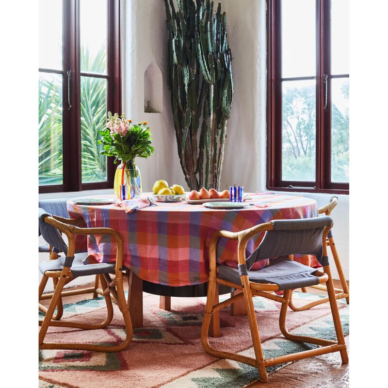 Kip&Co Tutti Frutti Round Linen Tablecloth image number 1